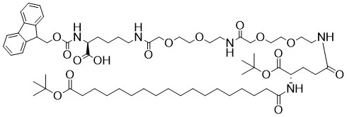 Fmoc-l-lys [Oct- (Otbu) -glu- (Otbu) -aeea -eea] -OH